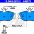 Sada brzdových destiček ATE 13.0460-2978 (AT 602978) - CITROËN, FIAT, PEUGEOT