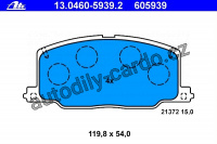 Sada brzdových destiček ATE 13.0460-5939 (AT 605939) - TOYOTA