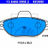 Sada brzdových destiček ATE 13.0460-3950 (AT 603950) - FIAT