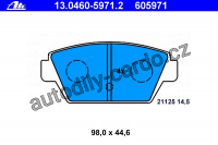 Sada brzdových destiček ATE 13.0460-5971 (AT 605971) - MITSUBISHI