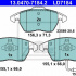 Sada brzdových destiček ATE Ceramic 13.0470-7184 (AT LD7184) - AUDI, SEAT, ŠKODA, VW