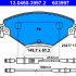 Sada brzdových destiček ATE 13.0460-3997 (AT 603997) - CITROËN