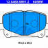 Sada brzdových destiček ATE 13.0460-5891 (AT 605891) - TOYOTA