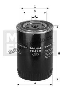 Olejový filtr MANN W1140/8 (MF W1140/8)