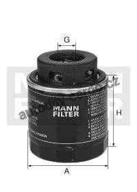 Olejový filtr MANN W712/90 (MF W712/90) - AUDI, SEAT, ŠKODA, VW