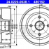 Brzdový buben ATE 24.0220-0038 (AT 480162) - OPEL
