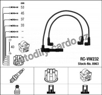 Sada kabelů pro zapalování NGK RC-VW232 - SEAT, VW
