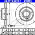 Brzdový kotouč ATE 24.0110-0223 (AT 410223) - FORD, SEAT, VW
