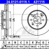 Brzdový kotouč ATE 24.0121-0115 (AT 421115) - HONDA