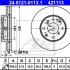 Brzdový kotouč ATE 24.0121-0113 (AT 421113) - HONDA