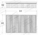 Vzduchový filtr CHAMPION (CH CAF100568P) - OPEL