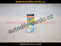 Autožárovka OSRAM Ultra Life H1 55W 12V P14.5s