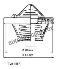 Termostat WAHLER (WH 4457.82D)