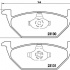 Sada brzdových destiček BREMBO P85041 - AUDI, SEAT, ŠKODA, VW