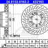 Brzdový kotouč ATE 24.0132-0163 (AT 432163) - PORSCHE