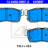 Sada brzdových destiček ATE 13.0460-5887 (AT 605887) - DAIHATSU, SUZUKI