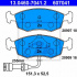 Sada brzdových destiček ATE 13.0460-7041 (AT 607041) - FORD