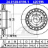 Brzdový kotouč ATE 24.0120-0196 (AT 420196) - SAAB