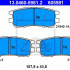 Sada brzdových destiček ATE 13.0460-5981 (AT 605981) - MITSUBISHI