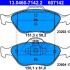 Sada brzdových destiček ATE 13.0460-7142 (AT 607142) - FORD, MAZDA