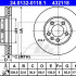 Brzdový kotouč ATE 24.0132-0118 (AT 432118) - PORSCHE, VW