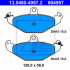 Sada brzdových destiček ATE 13.0460-4957 (AT 604957) - RENAULT