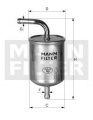 Palivový filtr MANN WK710/1 (MF WK710/1) - SUZUKI