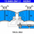 Sada brzdových destiček ATE 13.0460-2941 (AT 602941) - FIAT