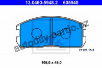 Sada brzdových destiček ATE 13.0460-5948 (AT 605948) - MITSUBISHI