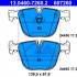 Sada brzdových destiček ATE 13.0460-7260 (AT 607260) - BMW