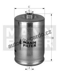 Palivový filtr MANN WK725/1 (MF WK725/1) - AUDI