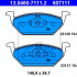 Sada brzdových destiček ATE 13.0460-7111 (AT 607111) - AUDI, SEAT, ŠKODA, VW