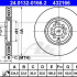 Brzdový kotouč ATE 24.0132-0166 (AT 432166) - AUDI