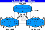 Sada brzdových destiček ATE 13.0460-5893 (AT 605893) - TOYOTA