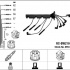 Sada kabelů pro zapalování NGK RC-BW210 - BMW