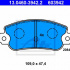 Sada brzdových destiček ATE 13.0460-3942 (AT 603942) - LANCIA