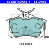 Sada brzdových destiček ATE Ceramic 13.0470-2820 (AT LD2820) - AUDI, SEAT, ŠKODA, VW
