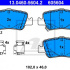 Sada brzdových destiček ATE 13.0460-5604 (AT 605604) - TOYOTA
