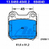 Sada brzdových destiček ATE 13.0460-4040 (AT 604040) - OPEL, SAAB