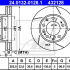 Brzdový kotouč ATE 24.0132-0128 (AT 432128) - PORSCHE