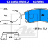 Sada brzdových destiček ATE 13.0460-5895 (AT 605895) - SUBARU