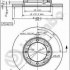 Brzdový kotouč BREMBO 08.4974.10 - HYUNDAI, MITSUBISHI