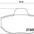 Sada brzdových destiček BREMBO P23054 - FIAT