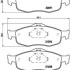 Sada brzdových destiček BREMBO P24034 - FORD