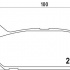 Sada brzdových destiček BREMBO P24036 - MAZDA