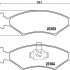 Sada brzdových destiček BREMBO P24043 - FORD