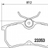 Sada brzdových destiček BREMBO P24047 - FORD