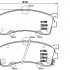 Sada brzdových destiček BREMBO P49023 - MAZDA