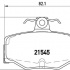 Sada brzdových destiček BREMBO P56024 - NISSAN
