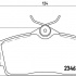 Sada brzdových destiček BREMBO P56036 - NISSAN